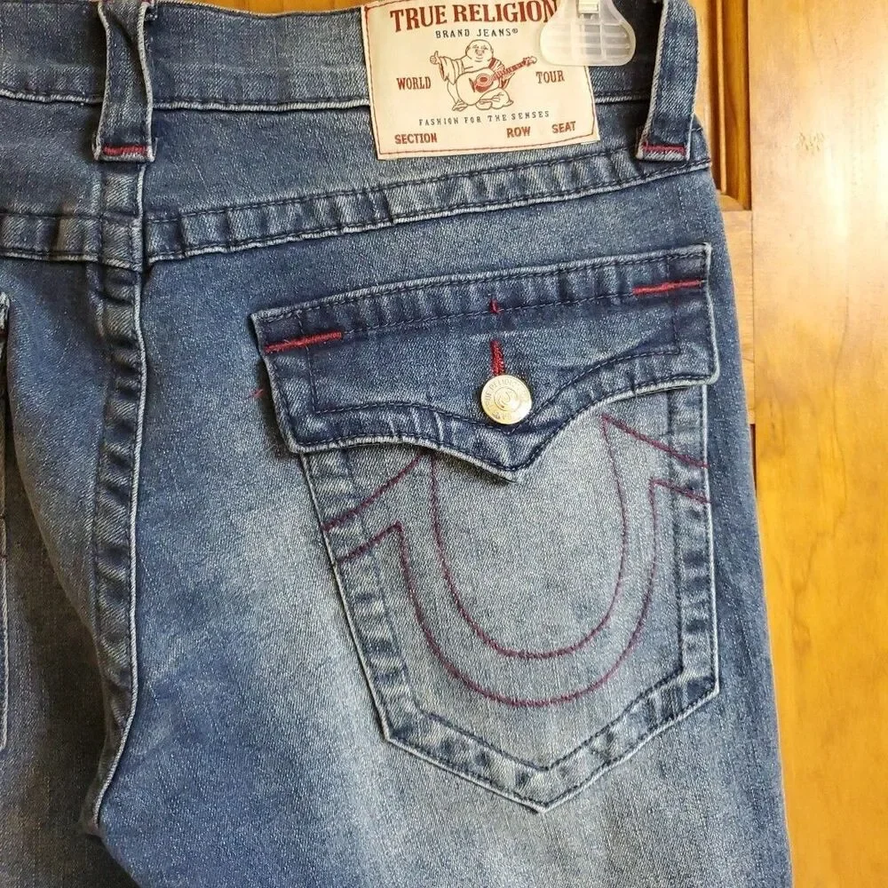 True Religion‎ Men's Rocco Flap Relaxed Skinny Jeans 32 X 32 New